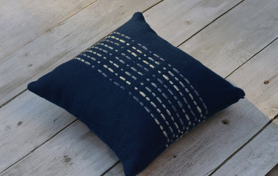 Plain but more- weaving with indigo dyed yarns