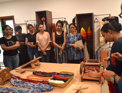 Interaction with budding Textile designers