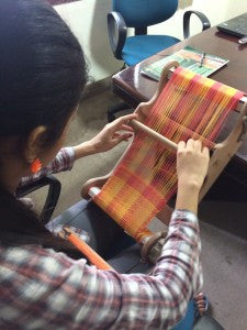 Class VIII student Swetha's take on weaving!