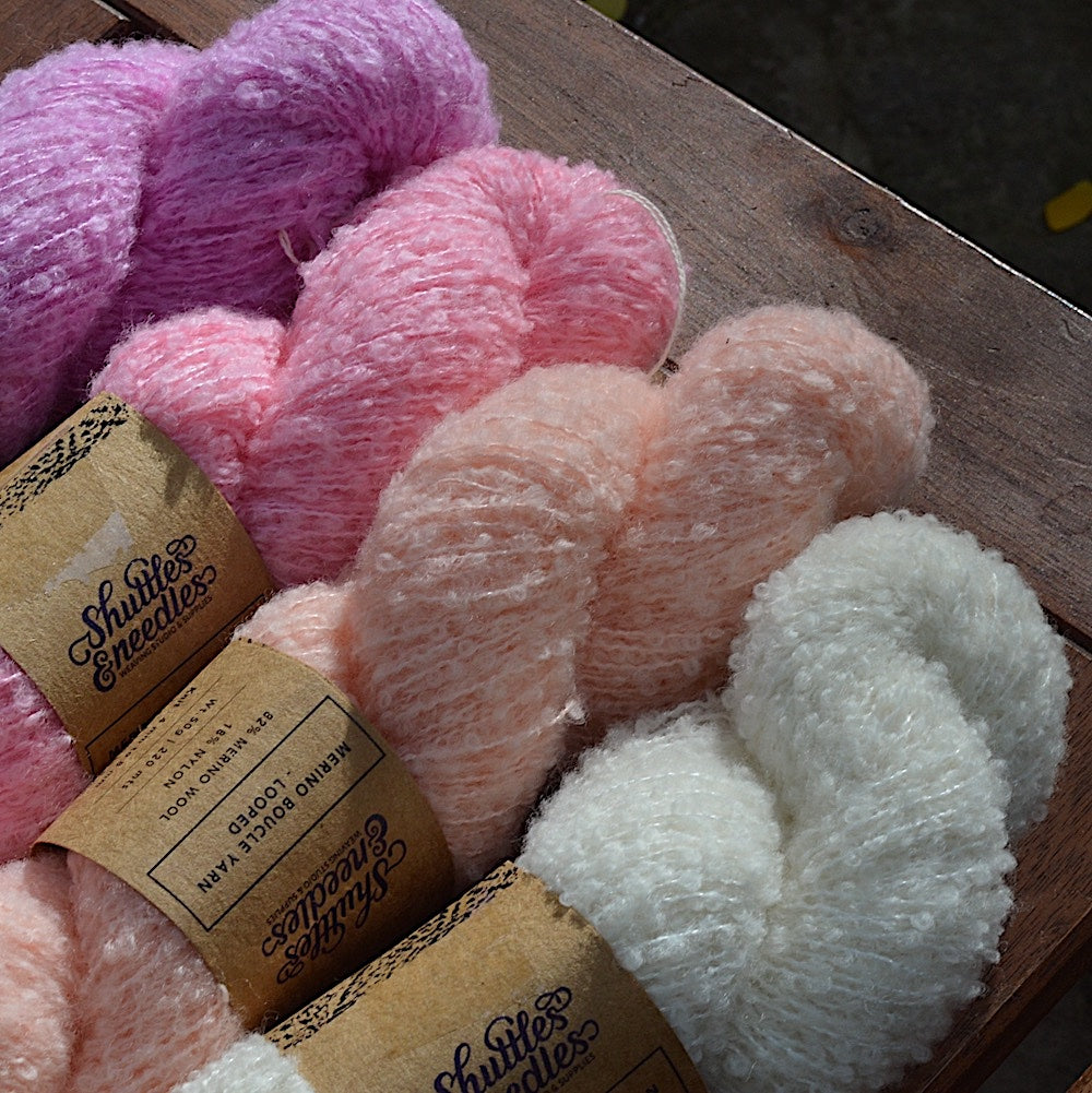 Wool boucle yarn sales